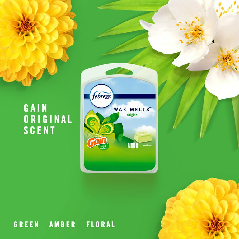 Febreze Original with Gain Scent Wax Melts Air Freshener, 6 ct / 0.46 oz -  Kroger