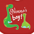 thumbnail image 4 of Inktastic Nonnas Boy Grandson Dinosaur Boys Baby Bib, 4 of 4