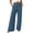 Blue, variant on JYnXIANTI Wide Leg Pants for Women Loose Flowy High Waist Pants Breathable Beach Trousers Travel Outfit with Pockets(White,X-Large)
