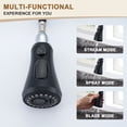 thumbnail image 6 of Single-Handle Pull-Out Sprayer Kitchen Faucet with Digital Display Deckplate included in Matte Black, 6 of 8