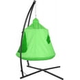 thumbnail image 3 of LAZY BUDDY Hanging Tree Tent with Stand, Hammock Chair Set, Swing Tent with Adjustable X-Stand and LED Light, for Bedroom Porch Balcony Garden (Green), 3 of 8