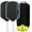 Blue Set (2 Rackets + 4 Balls + 1 Bag), variant on Pickleball Paddle – T700 Raw Carbon Fiber, Polypropylene Honeycomb Core, Edge Reinforcement, Durable Construction for Spin, Control