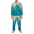 thumbnail image 4 of Kll Beach Sleepwear Mens Flannel Pajamas,Long Cotton Pj Set, 4 of 9