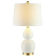 thumbnail image 4 of SAFAVIEH Darsa 25.5 in. H Gourd Table Lamp, White, 4 of 6