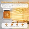 thumbnail image 4 of Calentador eléctrico 800w portátil silencioso ideal para oficina, habitaciones, oficinas con control, 4 of 5