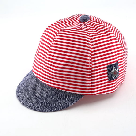 Casquette pour Enfants à Rayures Étoiles Chapeau de Soleil Doux pour Hommes et Femmes Chapeau pour Enfant