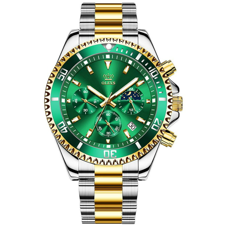 OLEVS Men's Watches Fashion Waterproof Quartz Wrist Men Top Brand Luxury Stainless Steel Strap Sport Date Clock Male Walmart.com