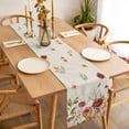 thumbnail image 3 of Spring Floral Table Runner - 48 Inch Long, Kitchen Dining Table Runner Dresser Scarves, Summer Botanical Watercolor Blooming Rustic Farmhouse Decor for Coffee Tables Wedding Party Banquet, 3 of 8
