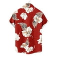 thumbnail image 6 of Cllios Men's Hawaiian Shirts Funny Tropical Print Holiday Tops Relaxed Fit Cuban Collared Short Sleeve T-shirts Cotton Button Down Bowling Shirts S-4XL, 6 of 6