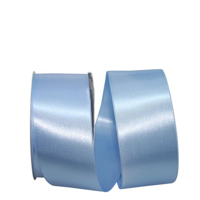 Reliant Ribbon 5000-052-16K 20.25 in. 50 Yards Double Face Satin Allure Ribbon, Light Blue
