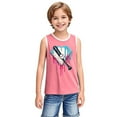 thumbnail image 6 of BLTIBY Girls Boys Tank Top Summer Sleeveless Funny T Shirt for Teen Infant Toddler Printed Round Neck Fashion Casual Blouse 2025 Pink 12-13 Years, 6 of 6