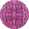 thumbnail image 1 of Ahgly Company Indoor Round Abstract Pink Modern Area Rugs, 3' Round, 1 of 4