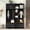 Antique Black + Particle Board+MDF, variant on U-Can Farmhouse Entryway Hall Tree with Coat Hooks, Cabinets, and Drawers,Navy Blue