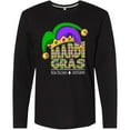 thumbnail image 3 of Inktastic Mardi Gras New Orleans Louisiana Jester Hat Long Sleeve T-Shirt, 3 of 5