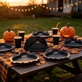 thumbnail image 6 of Halloween Bat Shaped Disposable Paper Plates, Cute Vampire Bat Cutout Party Plates, 10pc, 6 of 6