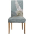 thumbnail image 2 of ZHANZZK Majestic Pegasus in Winter Landscape with Snow Stretch Chair Cover Protector Seat Slipcover for Dining Room Hotel Wedding Party Set of 4, 2 of 6
