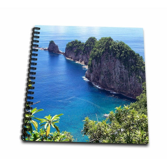 3dRose, American Samoa Island, Mini Notepad 4 x 4 inch