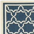 thumbnail image 3 of SAFAVIEH Courtyard Allison Geometric Bordered Indoor/Outdoor Area Rug, 8' x 11', Navy/Beige, 3 of 5