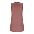thumbnail image 6 of Yubnlvae Women's Square Neck Pleated Tank Top - Flowy Summer Camisole with Curved Hem, Loose Fit Cotton Tee (S-5XL, 12 Colors） (Rose Gold | S), 6 of 9