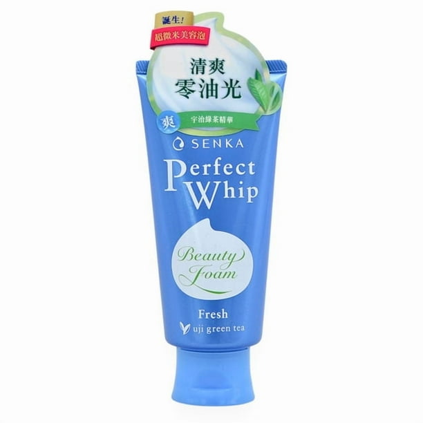 Limpiador facial Shiseido Senka Perfect Whip Fresh Uji Green Tea