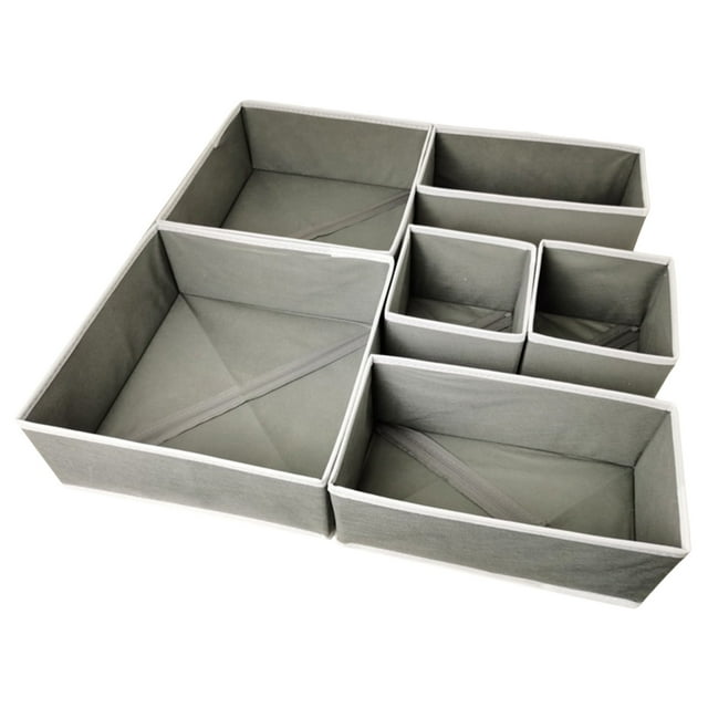 EGNMCR Malles de Rangement et Sac Armoire à Tiroirs Pliable 6 Pcs Boîte de Rangement Style Tiroir Ensemble de Six Pièces Armoire à Tiroirs Pliable