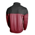 thumbnail image 5 of Lorytime Mens Sweatshirts with Pockets Color Block Pullover Mock Neck Half Zipper Long Sleeve Tops Outerwear Red XL, 5 of 7