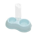 thumbnail image 4 of 2 in 1 Pets Water and Food Bowl Set, Feeder Automatic Waterer Bottle Pet Feeding Blue, 4 of 8