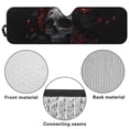 thumbnail image 7 of FUIALDOLG Goth Skull Raven Crow Windshield Sun Shade Sun Visor for Car Off-road Vehicle Front Window Keep Vehicle Cool Protect Your Car from UV Rays, 7 of 7