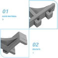 thumbnail image 3 of GAXIRE Commercial Cooler Rack Clips Plastic Support for Freezer 8 Pieces Grey Replacement Parts, 3 of 8