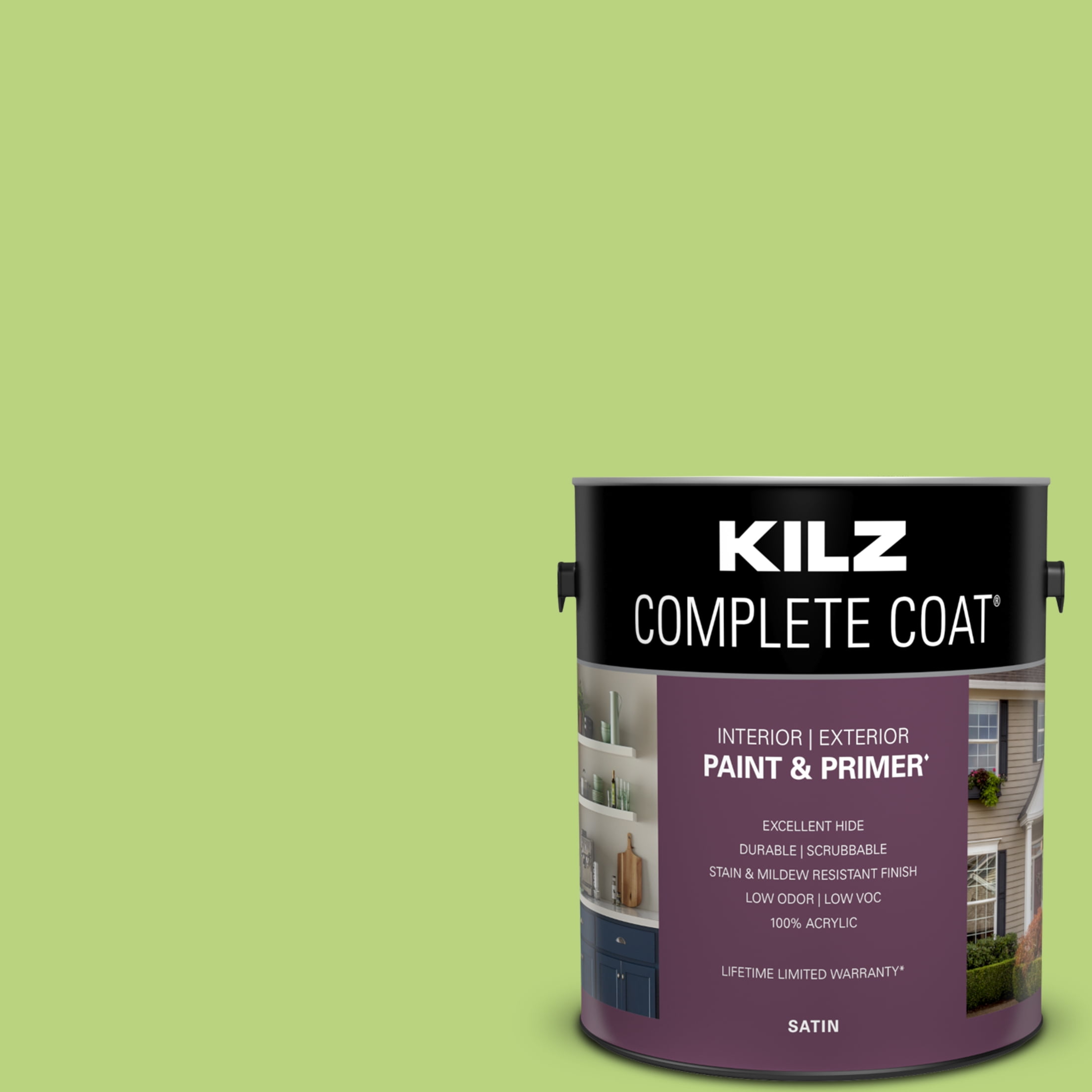 Green Flash, KILZ Complete Coat Interior/Exterior Paint & Primer in One, #LG240-02