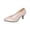 Beige, variant on Women's Classic Round Toe Pumps, Mid Kitten Heel, Office Dress Shoes Beige 37