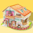 thumbnail image 4 of Gwong Juguete Mini muñeco de muñecas padre-niño ensamblate 3D Paper House Mueble Puzzle Juguete Juguete Gwong 30008631, 4 of 7
