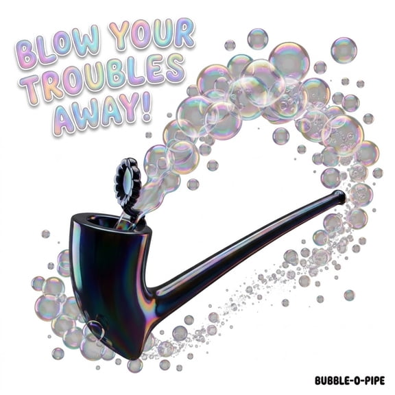 Dianli Blowing Pipe Toy Bubble Smoking Pipe Vintage Decorative Prop for Photography Home Decor Creative LeisureTime Party Supplies