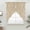 Beige, variant on Sage Green Floral Swag Valances for Windows 2 Pack, Kitchen Window Curtains 36 Inch Length, Vintage Spring Botanical Flowers Privacy Swag Curtains for Living Room/Bathroom with Rod Pocket 36"x36"