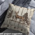 thumbnail image 2 of Homewish Rustic Reindeer Animal Fabric by the Yard 2 Yards, Farmhouse Lodge Cabin Sewing Fabric, Teen Kid Child Adult Fabric for Sewing, Lightweight Room Decor, 2 of 6