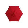 thumbnail image 2 of Auvent de Parapluie Polyester Sans Support Couleur Imperméable Remplacement pour Cour Jardin Patio Rouge, 2 of 5