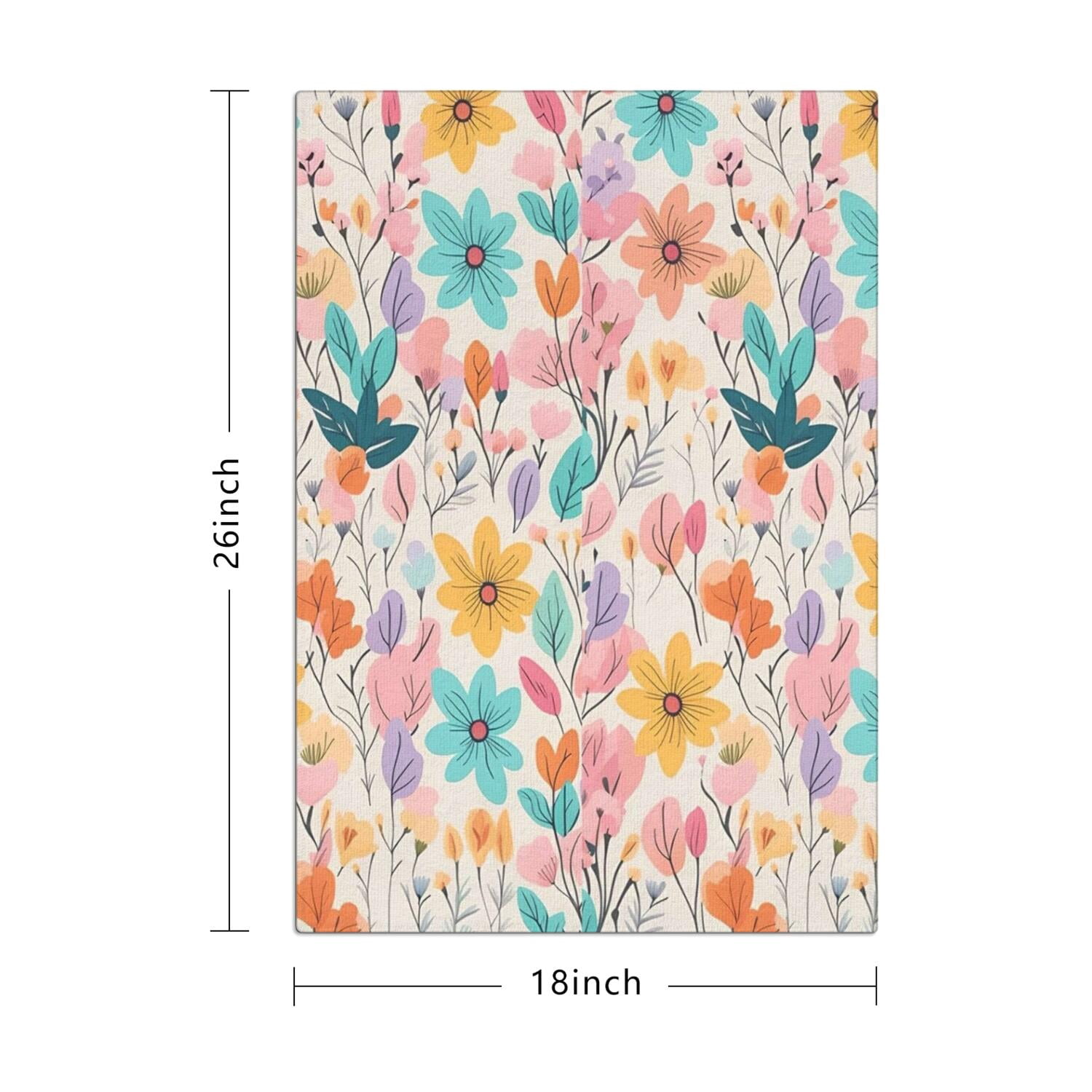 4 Pcs Funny Kitchen Towels,Pioneer Flower Microfiber Dish Towels,Kitchen Tea Towels,Kitchen Towel Set (18" X 26")