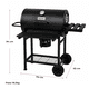 thumbnail image 2 of Asador tipo Barril a Carbón INMATMEX Negro con Tapa  Termómetro Ventilación Ajustable y Cenicero., 2 of 5