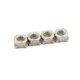 thumbnail image 1 of 100 piezas de tuercas de soldadura, tornillo de máquina de acero al carbono grueso UNC cuadrado M6 plateado, 1 of 2