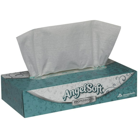 Premium Facial Tissue, 2-Ply, White, Flat Box, 100 Sheets/box, 100/box | Bundle of 5 Boxes