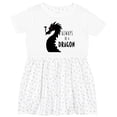 thumbnail image 3 of Inktastic Always Be a Dragon Girls Toddler Dress, 3 of 5