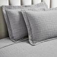 thumbnail image 4 of Superior Madrid Cotton Matelasse Bedspread Set, Full, Gray, 4 of 5