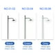 thumbnail image 2 of Billuyoard Lámparas de calle de un solo cabezal a escala 1:87, lámpara de diseño de 3V/12V, luz blanca cálida DIY para iluminación de jardín de Artesanía Gris/Blanco cálido Billuyoard  HA066578-06, 2 of 6