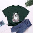 thumbnail image 7 of Godom Halloween Shirts Women Shirt Funny Pumpkin Heart Graphic Tees Short Sleeve Fall Tops, 7 of 7
