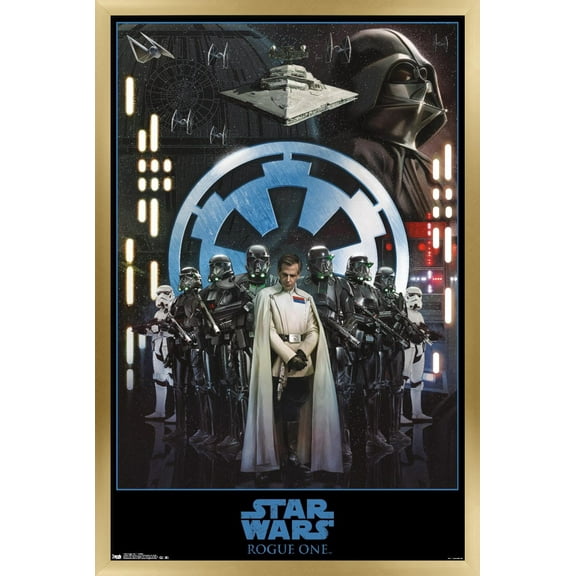 Star Wars: Rogue One - Empire Wall Poster, 14.725" x 22.375", Framed