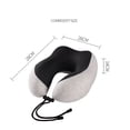 thumbnail image 5 of Almohada de cuello para viajar, almohada de viaje mejorada para avión, almohada de viaje de espuma viscoelástica 100% pura para reposacabezas de vuelo, accesorios de avión portátiles, gris claro Sailing  Electrónica, 5 of 5