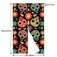 thumbnail image 3 of XMXY Japanese Doorway Curtain Noren, Abstract Color Skulls Door Closet Curtain Panel, Room Dividers Privacy Tapestry, 34 x 56 Inches, 3 of 7