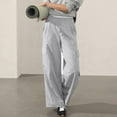 thumbnail image 5 of Audhol Oversized Sweatpants, Women Wide Leg Sweatpants Baggy Cargo Sweatpants Plus Size Straight Leg Sweatpant with Pockets Y2K Pants Womens Baggy Sweatpants White S, 5 of 7