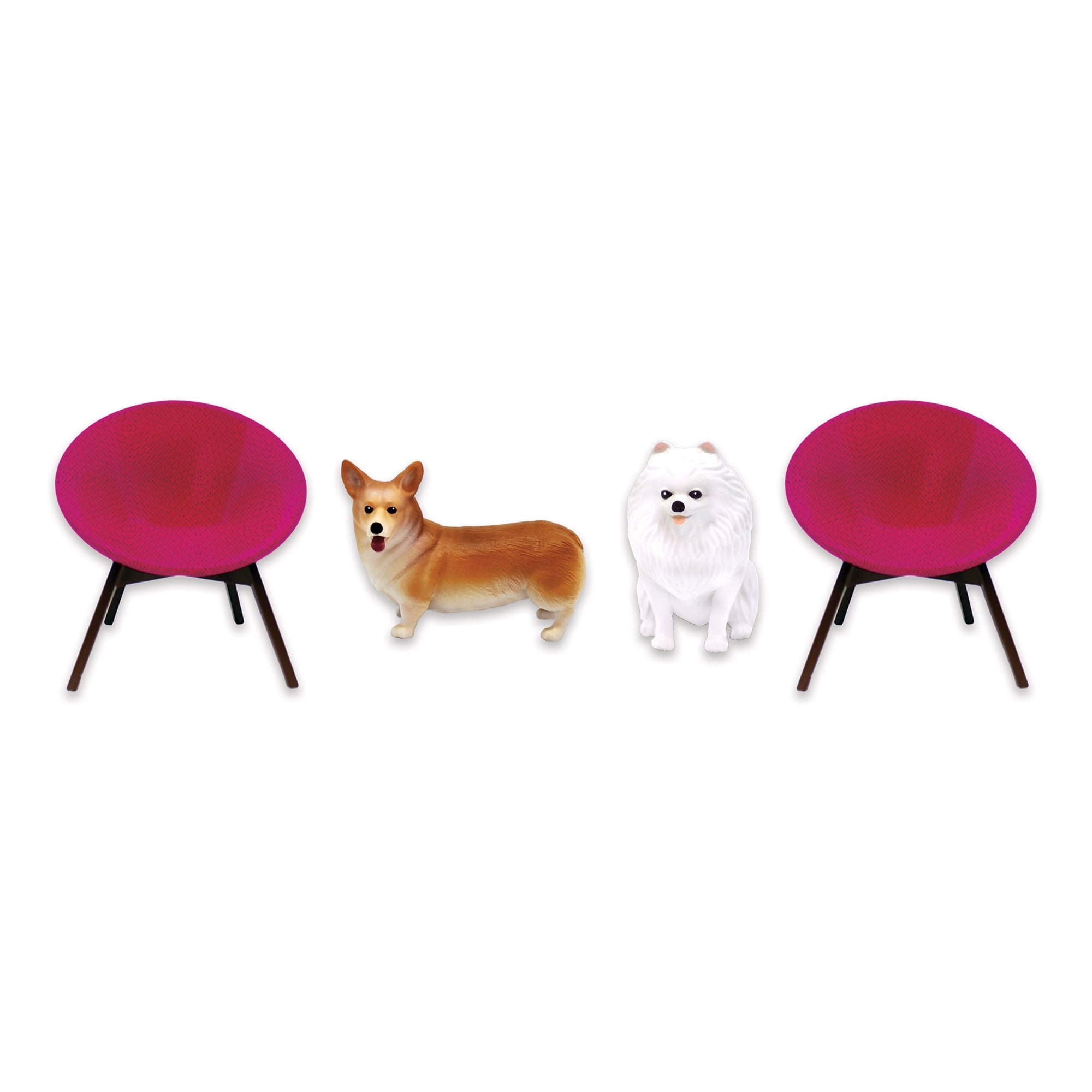 Imaginmat: Jumbo - Barbie Dream House - Floor Playmat & 2 Dog Friends, 47 x 61", 2 Animal Figures, Durable EVA Foam Mat, Portable, Licensed, Kids 3+