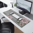 thumbnail image 2 of Long Mouse Pads for Desk,Pioneer Flower Floral Print Pattern Desk Mats on Top Of Desks, Desk Mouse Pad Extra Large with 3mm Non-Slip Base and Stitched Edge for Gaming,Office,Work,Home 31.5"x11.8", 2 of 6